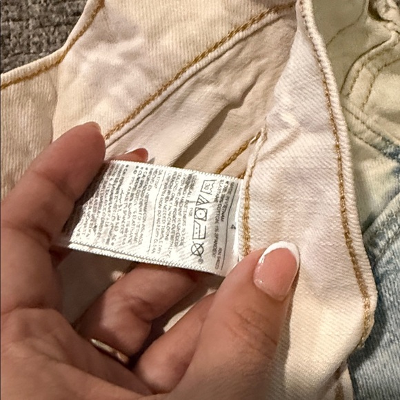 Two-Tone Denim Women Shorts - Picture 3 of 3